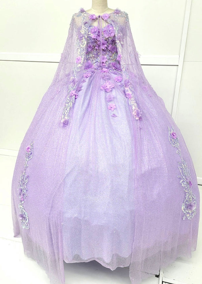 Chicas HF3044 Romantic Printed Royal BallDress Sweetheart Floral Tulle Dress