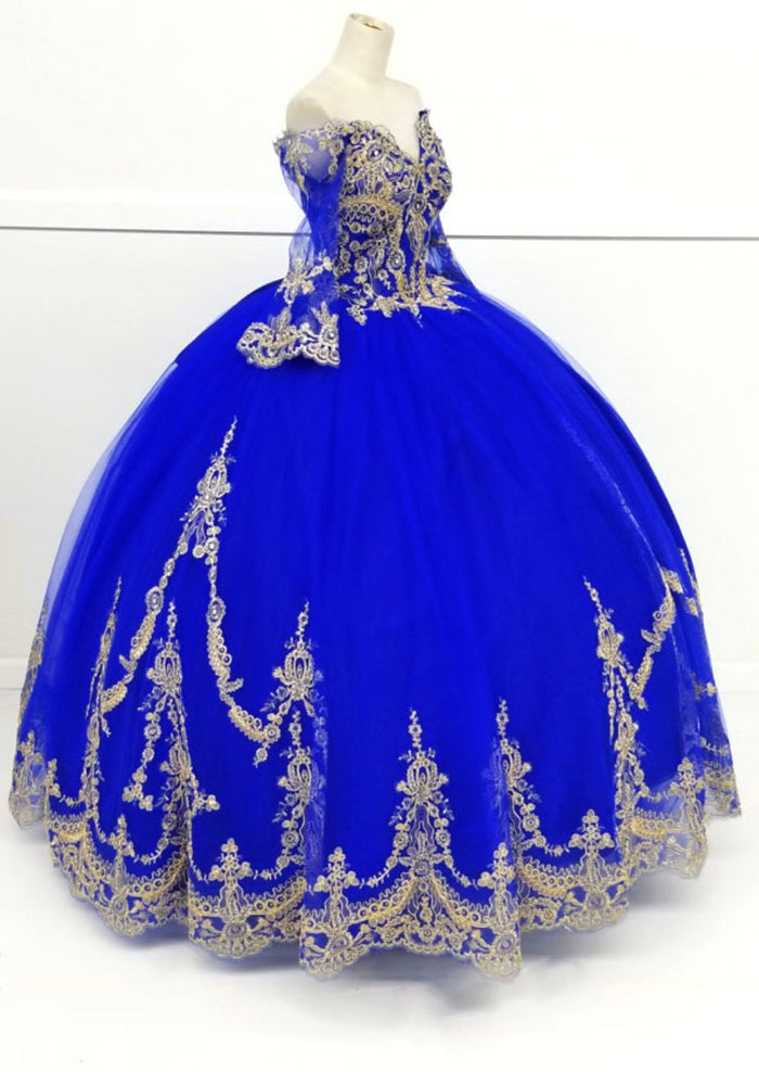 Chicas HF3033 Royal BallDress Long Embroidered Tulle Dress