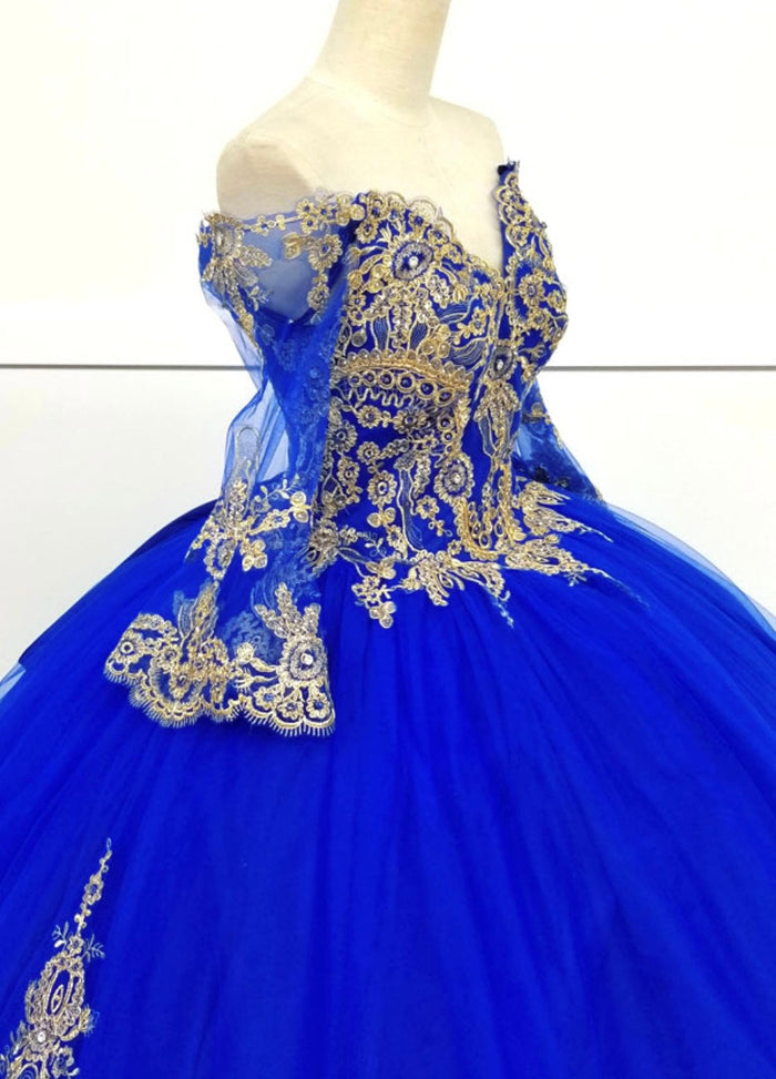 Chicas HF3033 Royal BallDress Long Embroidered Tulle Dress