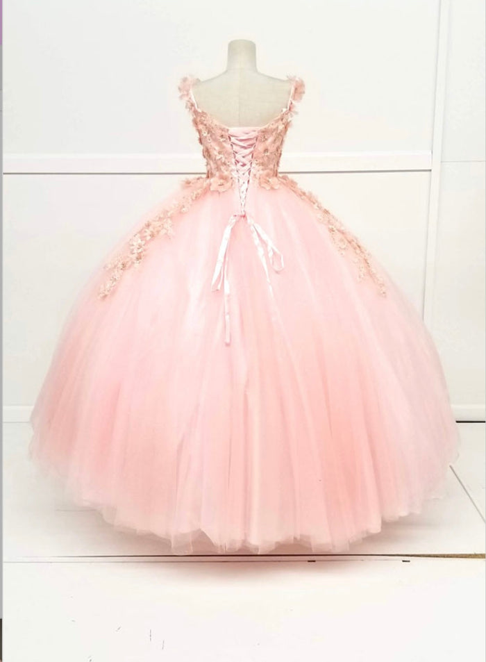 Chicas G20201 Romantic Printed Glitter Quinceañera Royal BallDress Tulle Dress