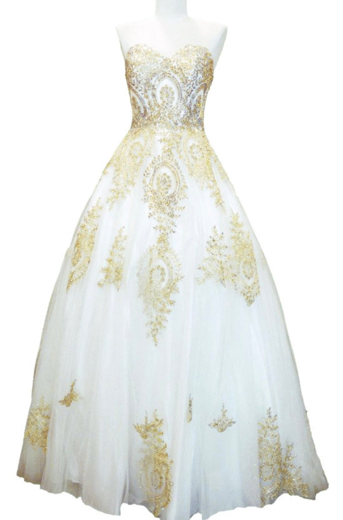 Chicas C0549 Royal BallDress Strapless Floor-Length Tulle Dress