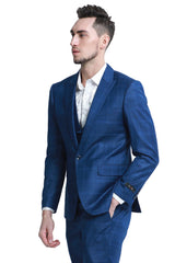 indigo-blue-plaid-mens-slim-fit-double-breasted-vest-suit