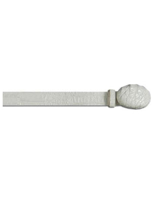 Los Altos Cream ~ Ivory ~ Off White All-Over Genuine Crocodile ~ World Best Alligator ~ Gator Cinturon De Cocodrilo