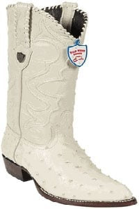 Wild West J-Toe Cream ~ Ivory ~ Off White Caiman ~ World Best Alligator ~ Gator Skin Tail Cowboy Boot