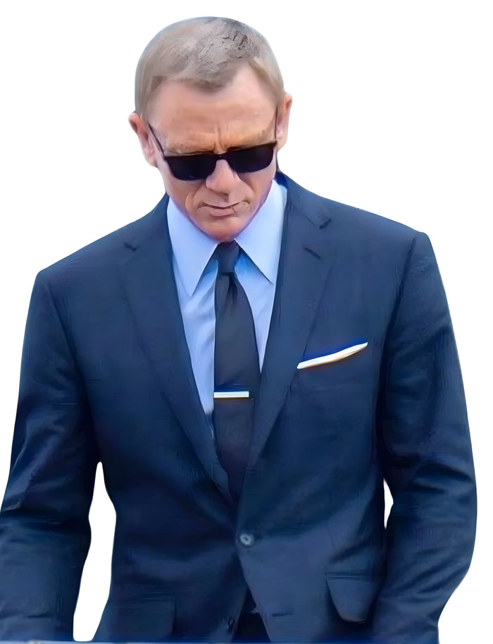 Men’s James Bond Navy Blue Suit – No Time to Die Movie Inspired Formal Suit