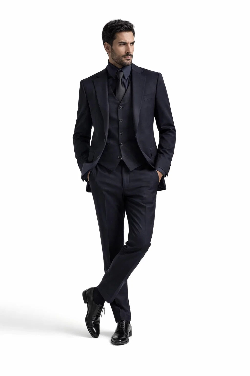  John Wick Vested Black Suit
