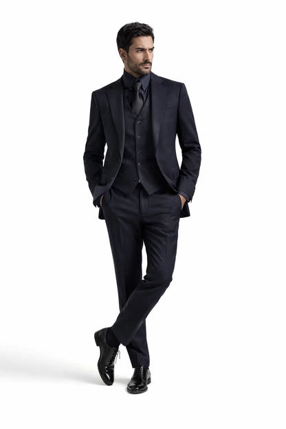  John Wick Vested Black Suit
