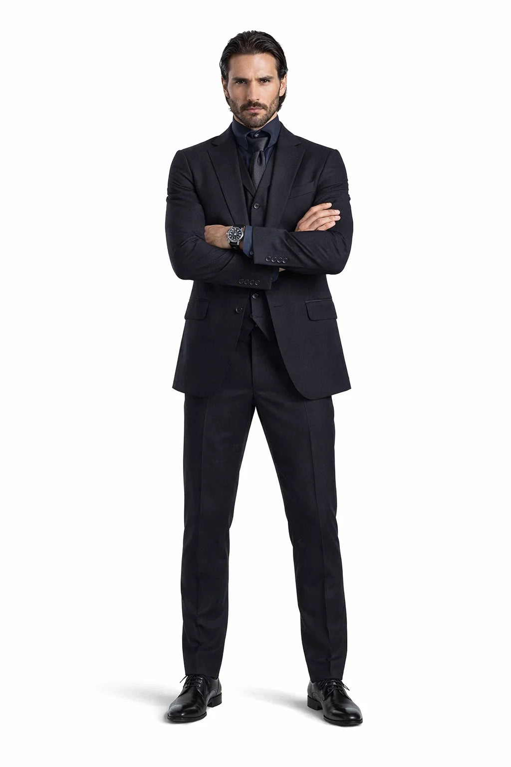  John Wick Vested Black Suit
