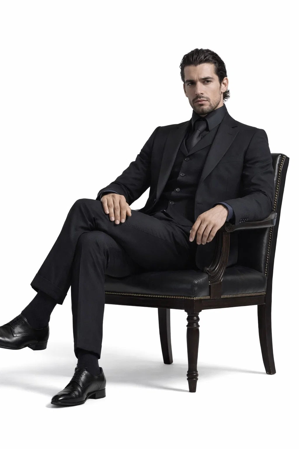  John Wick Vested Black Suit