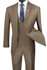 Tan Suits For Wedding - Tan Groomsmen Suits - Tan  Fit  Tuxedo - Men's Tuxedo USA