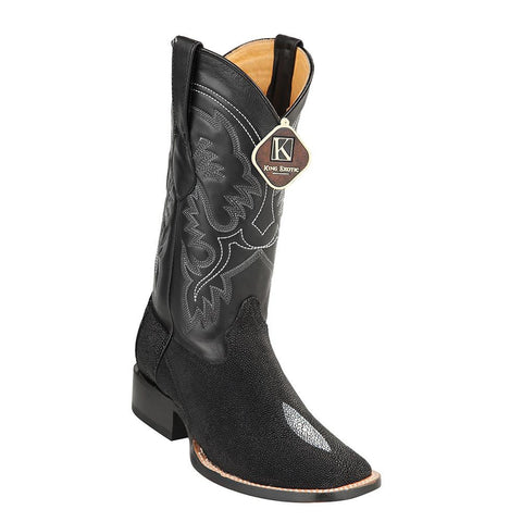 King Exotic Men's Stingray Square Toe Boot PUNTA RODEO