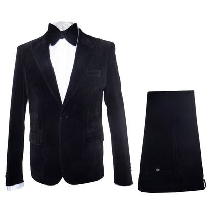 Black Men??s Suit ?? Rossi Man Leo RM1575 with Modern Sleek Fit