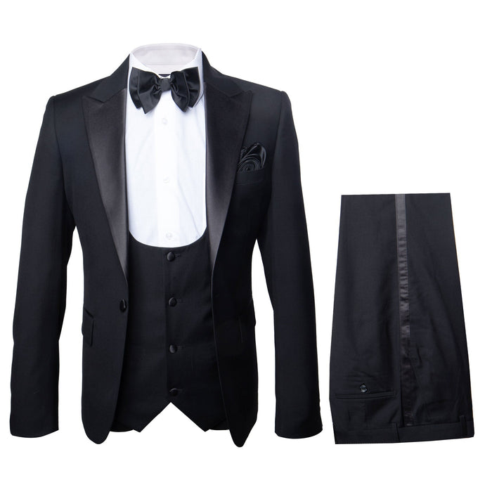 Rossi Man Leo Tuxedo RM1101 ?? Classic Black Formal Suit for Men | Timeless Tuxedo Style