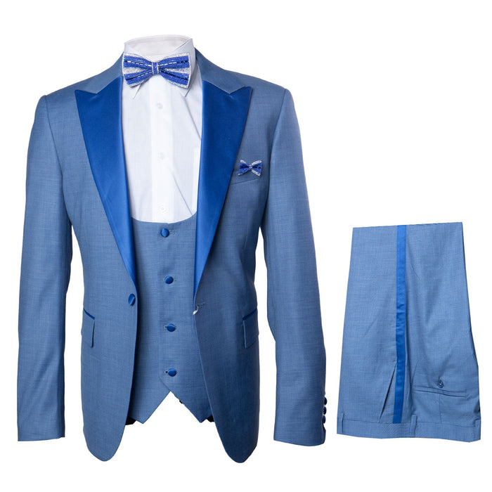 Rossi Man Leo Tuxedo RM1387 ?? Elegant Slim Fit Formal Wear for Men | Stylish Tuxedo Suit
