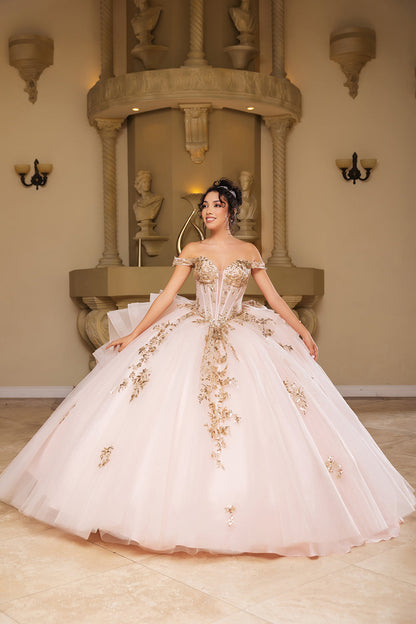 Quinceanera Dress Sweetheart Ruffles Sequin Prom Gown By Layla K LK272