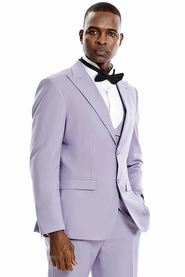 Men's Modern Fit Casual Summer Lilac Lavender Suit