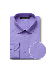 Mens Classic Fit Spread Collar Dress Lavender Shirt - Men's Tuxedo USA