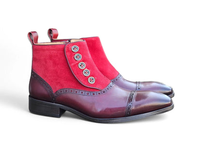 Leather & Suede Slip-On Boot Carrucci