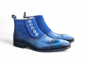 Leather & Suede Slip-On Boot Carrucci