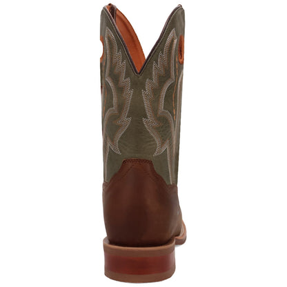 Dan Post Mens Leighton Brown and Blue Leather Western Boots