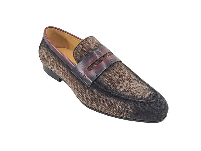 Carrucci Life Style Penny Loafer W Leather Trim