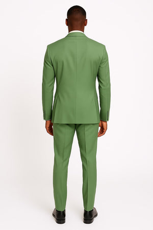 Light Green Tuxedo Suit for Men  Satin Lapel Wedding and Prom Suit in Color Sage Green Tuxedo