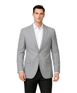 Men’s Classic Grey Dress Blazer – Tailored Formal Sport Coat