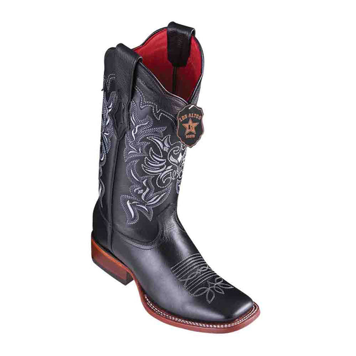 Los Altos Black Vergel Leather Square Toe Womenƒ??s Boot