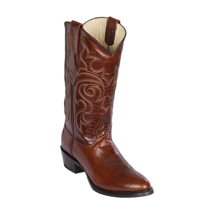 Los Altos Brown Round Toe Pull Up Leather Menƒ??s Boot