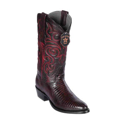 los-altos-mens-black-cherry-teju-lizard-round-toe-boots
