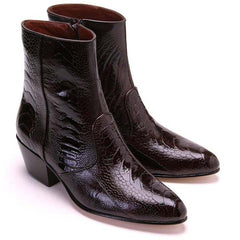 los-altos-mens-brown-genuine-ostrich-leg-leather-ankle-boots