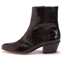 los-altos-mens-brown-genuine-ostrich-leg-leather-ankle-boots