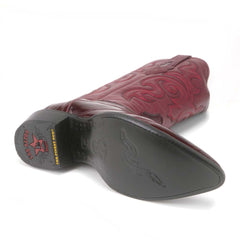 los-altos-mens-burgundy-genuine-eel-skin-j-toe-boots