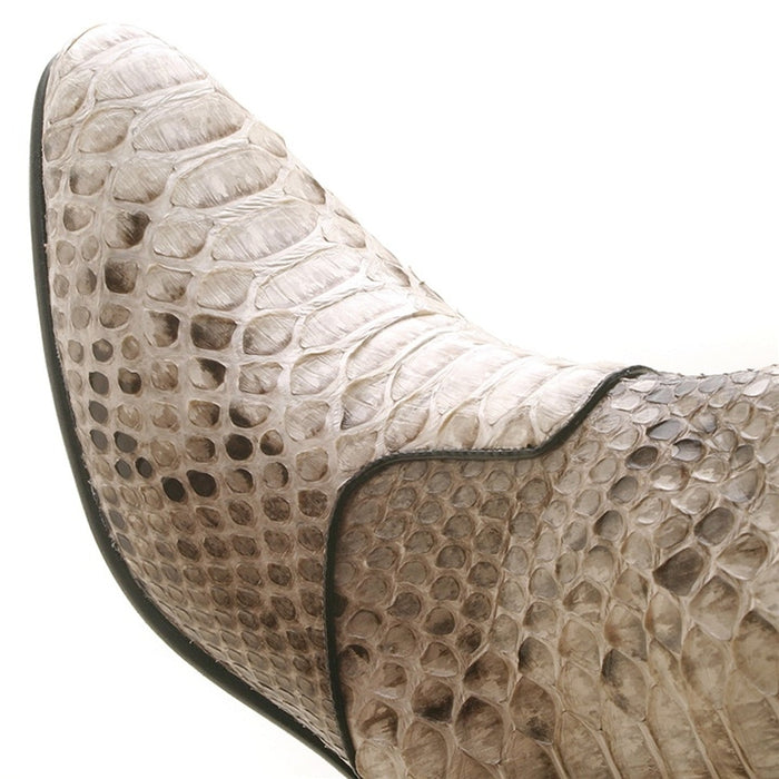 Los Altos Menƒ??s Natural Genuine Python Snakeskin Leather Ankle Boots