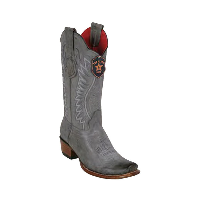 Los Altos Rustic Black Vintage Leather Dubai Toe Womenƒ??s Boot