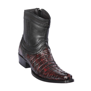 Los Altos Square Toe Menƒ??s Brown Caiman Tail Low Shaft European Boots