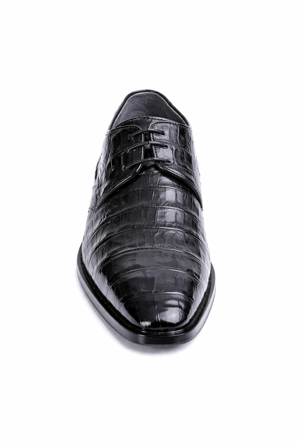 Los Altos Black Genuine All-Over Crocodile ~ World Best Alligator Shoe ~ Gator Skin Belly Shoes