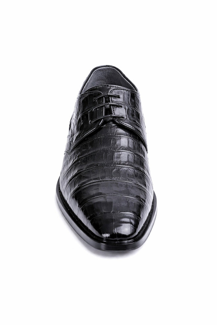 Los Altos Black Genuine All-Over Crocodile ~ World Best Alligator Shoe ~ Gator Skin Belly Shoes