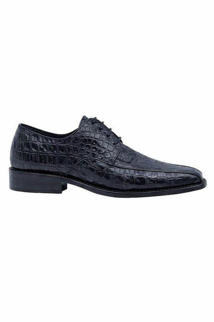 Mens Gator Belly Dress Shoe Exotic Los Altos Black