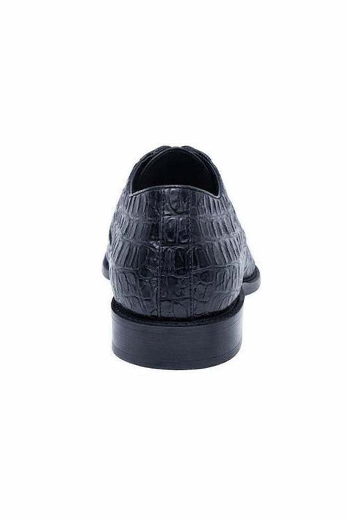 Mens Gator Belly Dress Shoe Exotic Los Altos Black