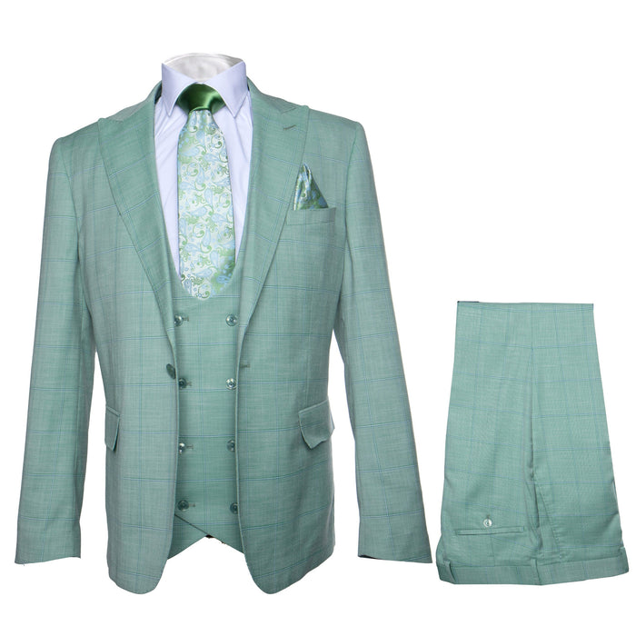 Rossi Man MAX RM1821 Slim Fit 3-Piece Suit ?? Contemporary Men??s Formalwear