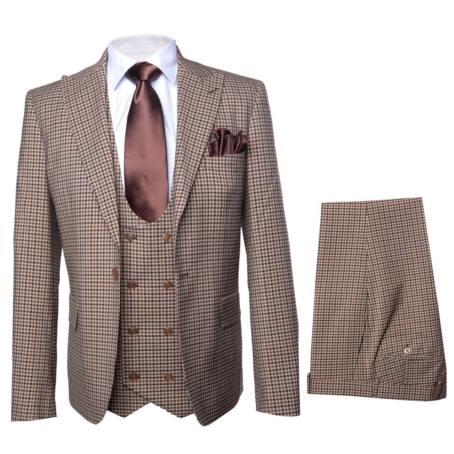Rossi Man MAX RM1839 Slim Fit 3-Piece Suit ?? Stylish Formalwear for Men