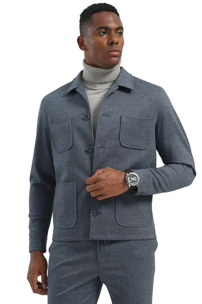 mens casual dress jacket Stretch Performance Suit | Navy | Short Men's Suits 40 Men Casual Fashionable Zipper Pocket Long Sleeved Lapel Casual Jacket Jacket Features Mens Casual Suit Blazer Jackets