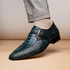 marco-di-milano-toluca-blue-black-jean-monk-strap-lizard-crocodile-shoes