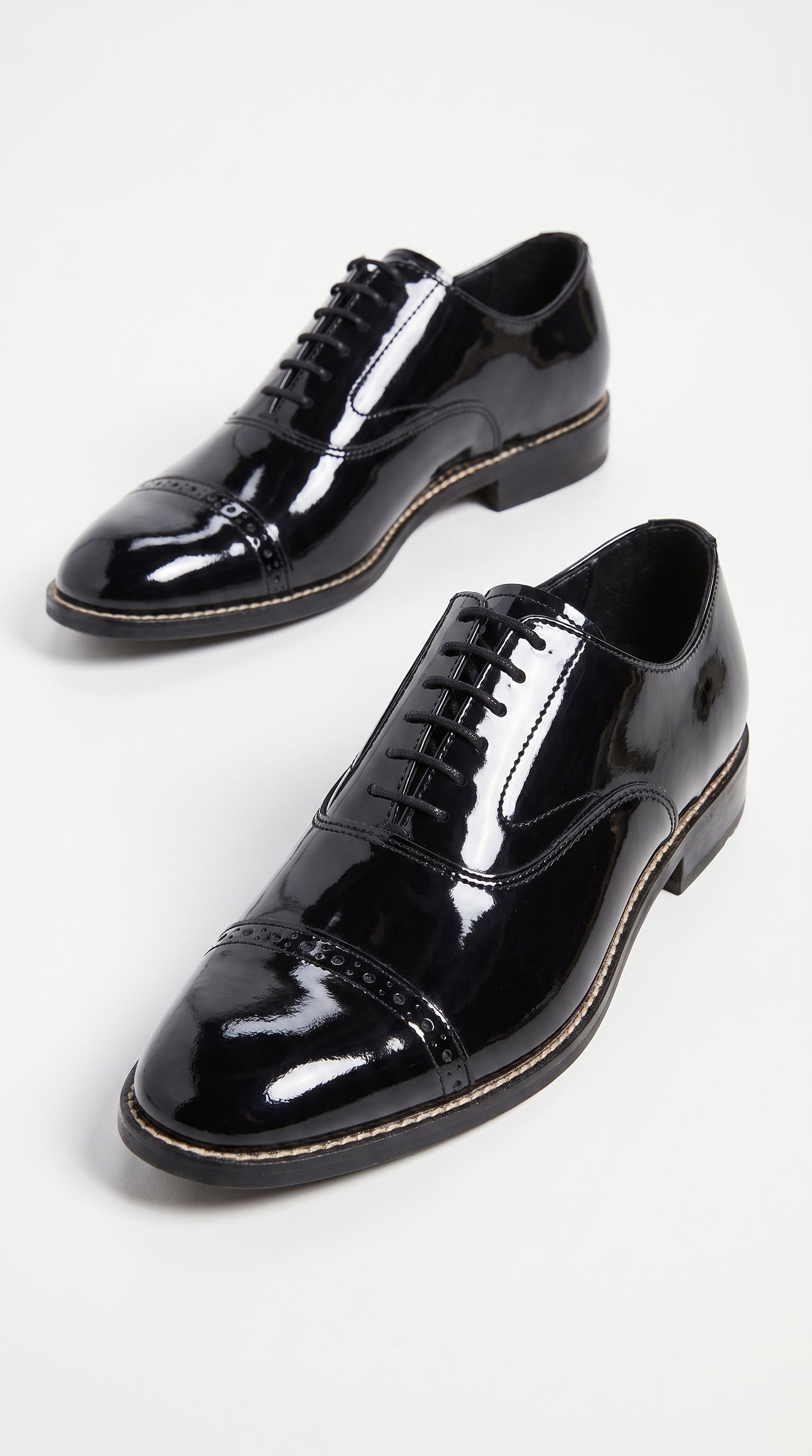 Stacy Adams Concorde 11003 Men’s Black Patent Leather Cap Toe Oxford Shoes – Formal Lace-Up Dress Shoes