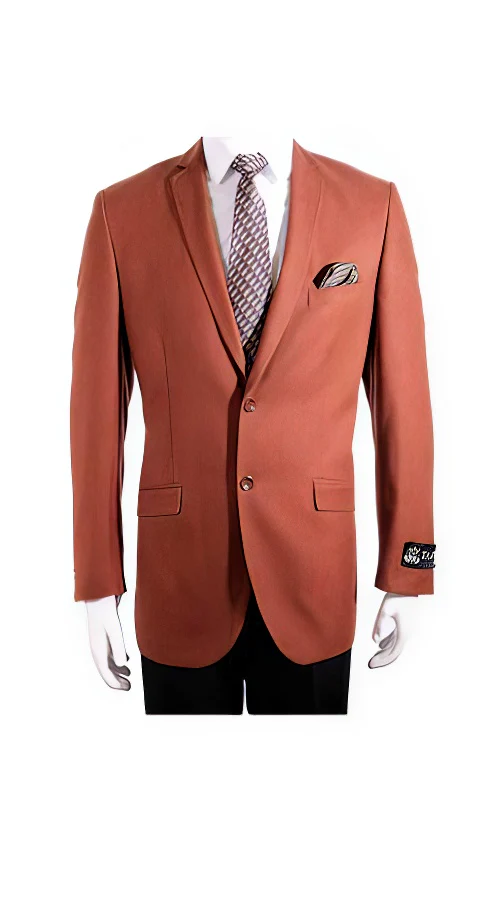 Men'S 2 Button Slim Fit Rust Cheap Priced Designer Fashion Dress Casual Blazer For Men On Sale Notch Collar Sport Coat Blazer