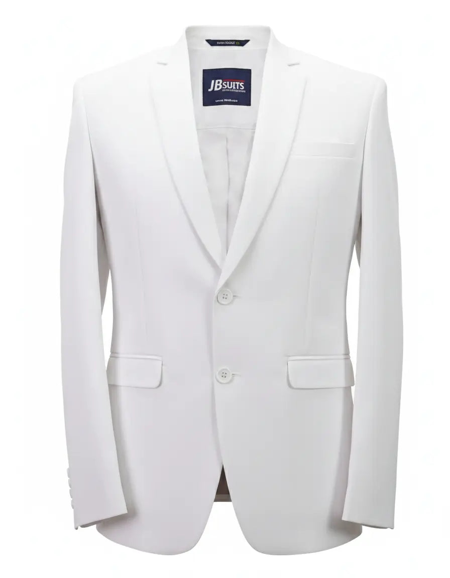 Men’s Ivory White Formal Blazer – Classic Wedding & Party Jacket