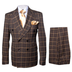 mens-brown-plaid-double-breasted-wool-suit-classic-windowpane-two-piece-formal-suit-by-rossiman