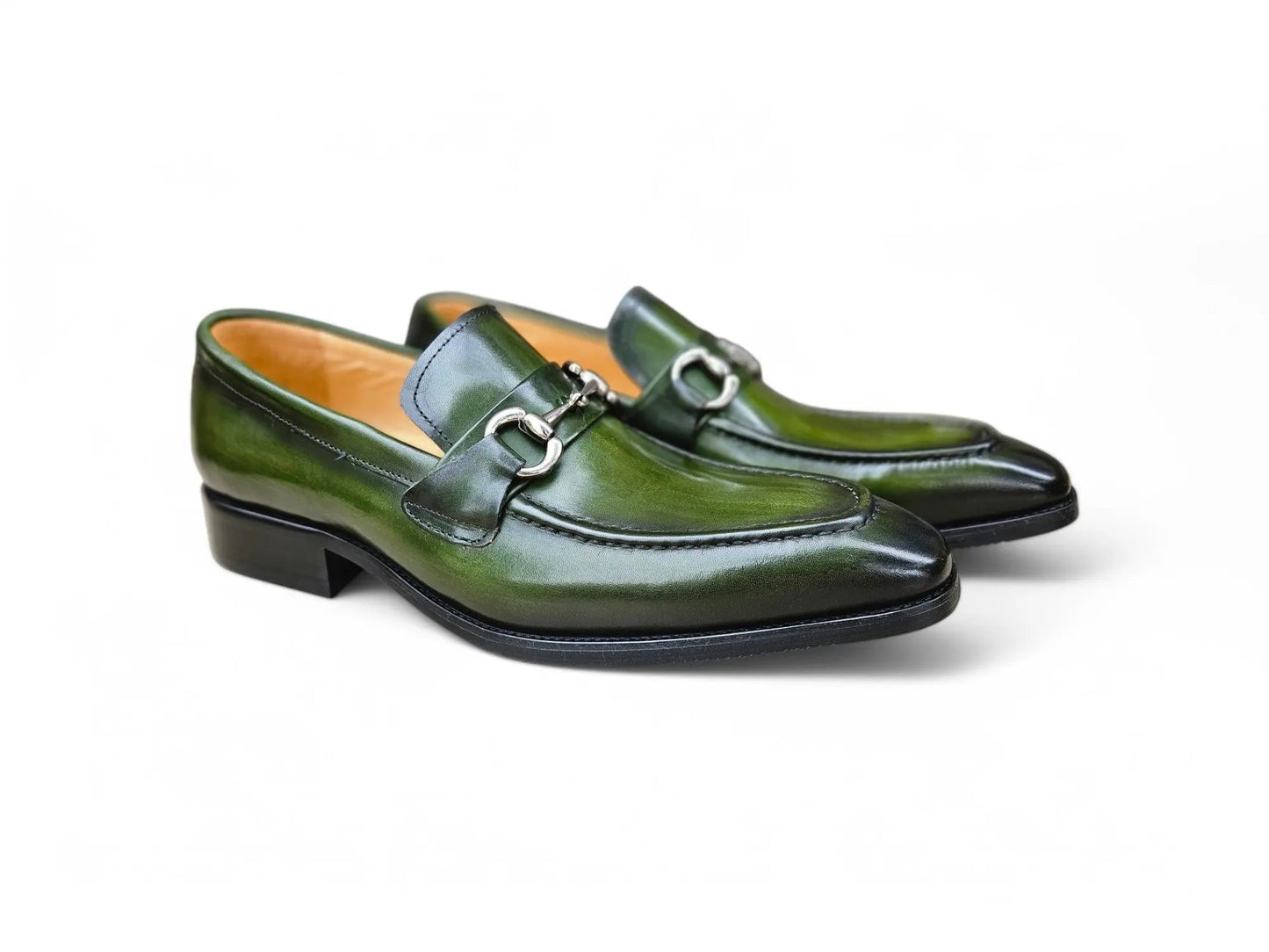 Men's Burnished Signature Buckle Loafer Carrucci