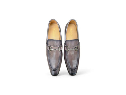 Men's Burnished Signature Buckle Loafer